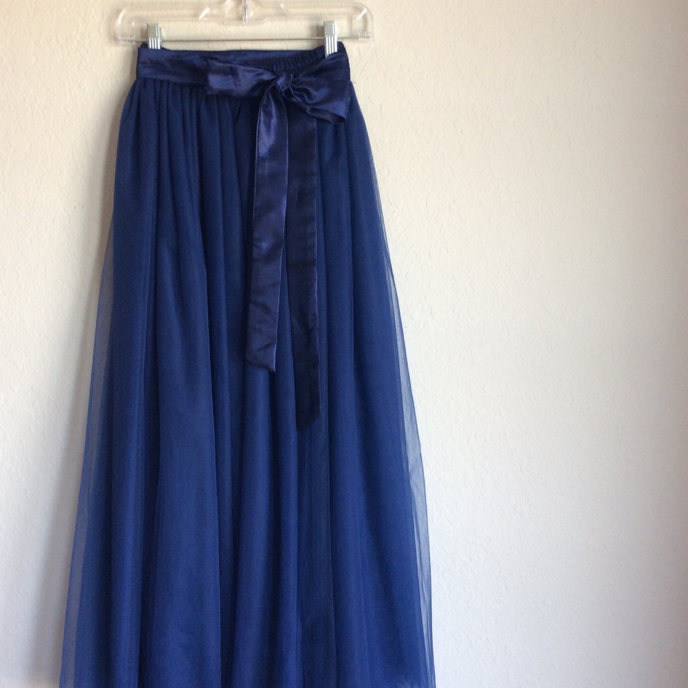 Tulle maxi skirt